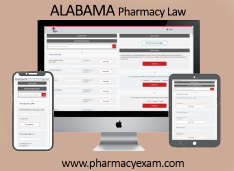 Alabama Pharmacy Law Test (Online Access)