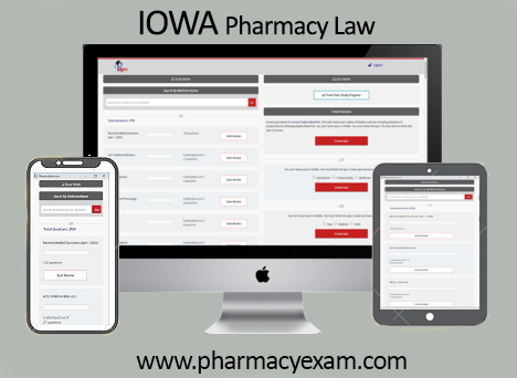 Iowa Pharmacy Law Test (Online Access)