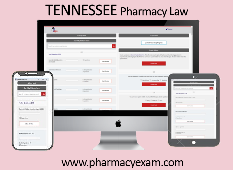 Tennessee Pharmacy Law Test (Online Access)